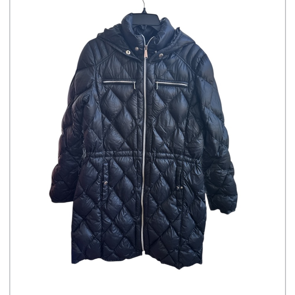 Michael Kors Black Packable Down Fill Puffer Coat Large